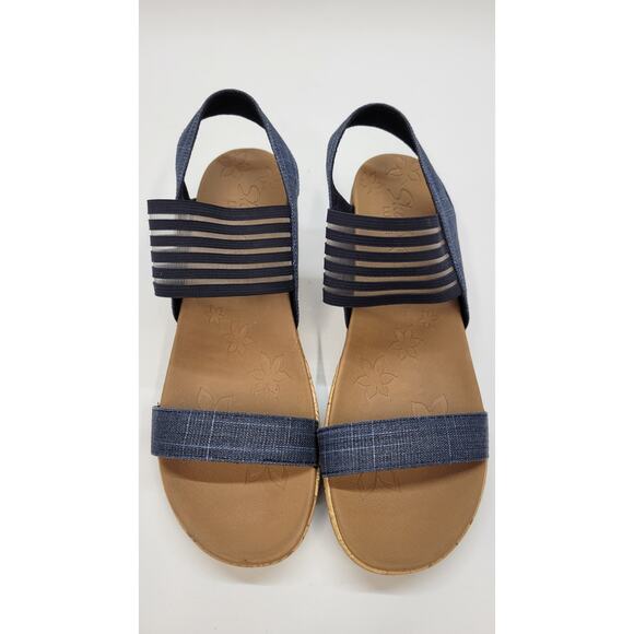 Skechers Women's Beverlee Smitten Kitten Wedge Sandal Size 11 - Picture 1 of 9
